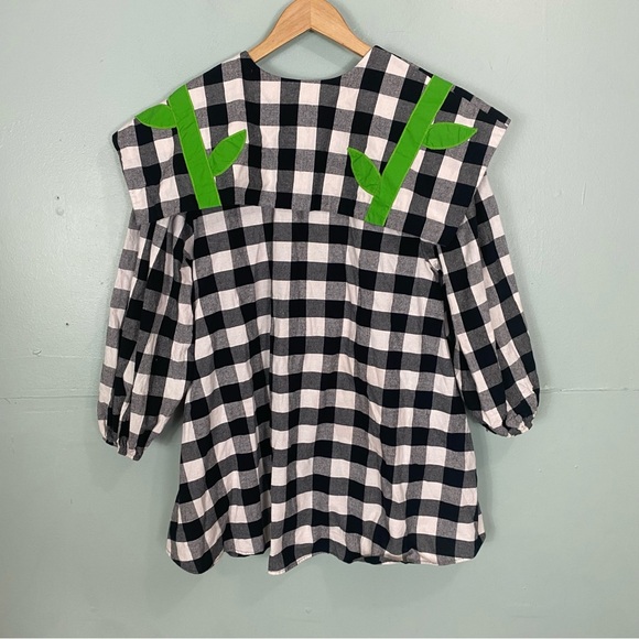 Boyko Tulip Black and White Checkered Mini Dress - Picture 6 of 7